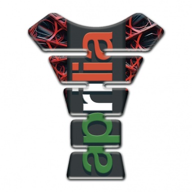 Aprilia Tank Protector 3D Spider Web background Colorful logo Style 