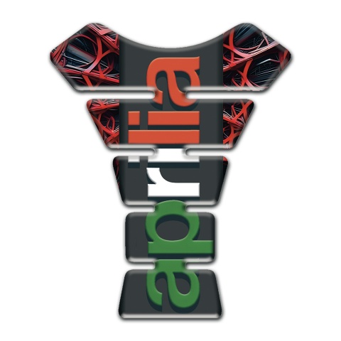 Aprilia Tank Protector 3D Spider Web background Colorful logo Style 