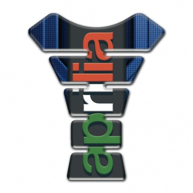 Aprilia Tank Guard Pads Blue Base Style Colorful logo 