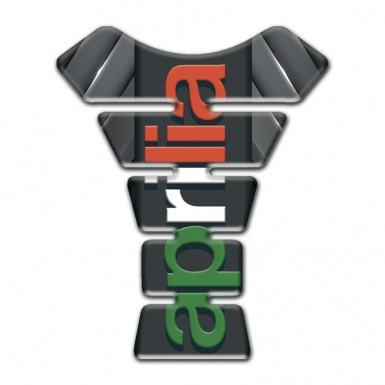 Aprilia Tank Pad Protector Gray Parts Background Colorful Logo 