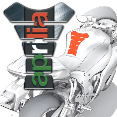 Aprilia Tank Protector Polished Surface Base Colorful logo 