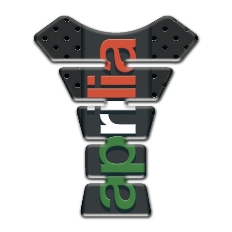 Aprilia Tank Fuse Perforated Rubber Base Colorful logo 