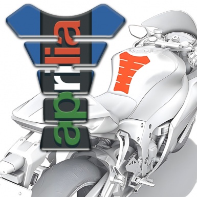 Aprilia Tank Guard Pads Blue Edition 