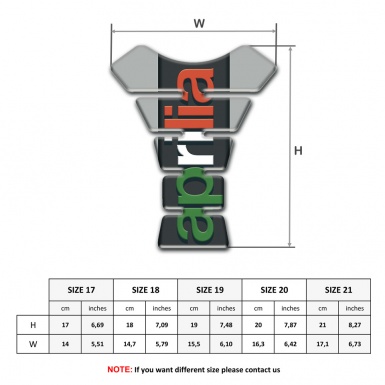 Aprilia Tank Guard Pads Gray Edition 