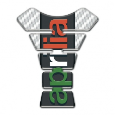 Aprilia Tank Guard Pads White Carbon Edition 