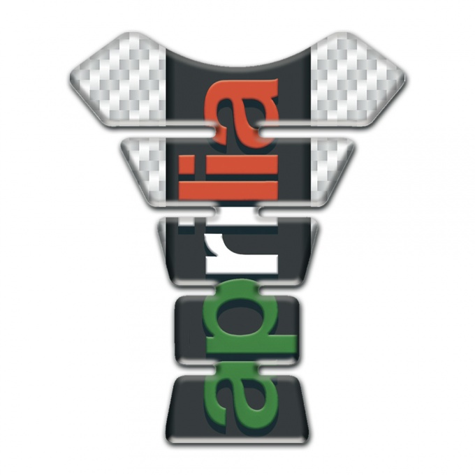 Aprilia Tank Guard Pads White Carbon Edition 