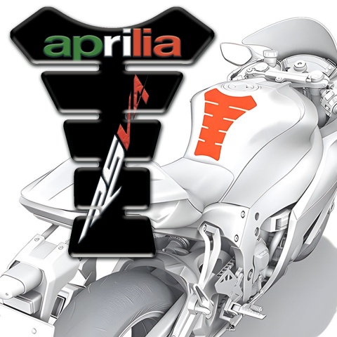 Aprilia Tank Pad Motorbike Black RSV4 Style 
