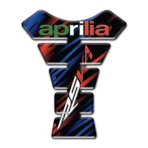 Aprilia Tank Guard Pads Blue Red Patterns RSV4 Logo 
