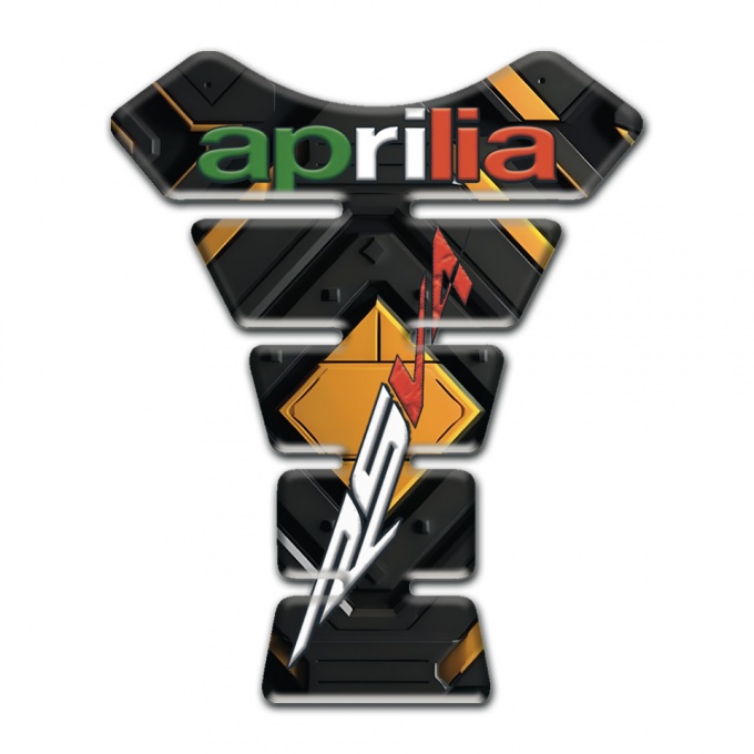 Aprilia Tank Pad Motorbike Yellow Rhombus base RSV4 Style 