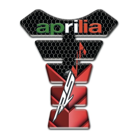 Aprilia Tank Guard Pads Red Black Base RSV4 Style 