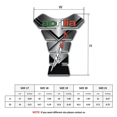 Aprilia Tank Protector Chromed Base RSV4 Model 