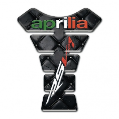 Aprilia Tank Guard Pads Black Leather base RSV4 Model 