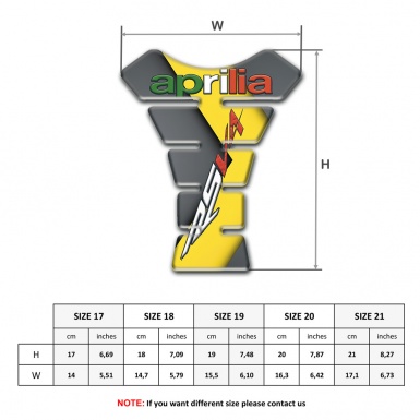 Aprilia Tank Fuse Gray Yelllow Base RSV4 Style 