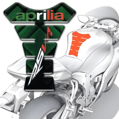 Aprilia Tank Fuse Dark Green Details RSV4 Style 