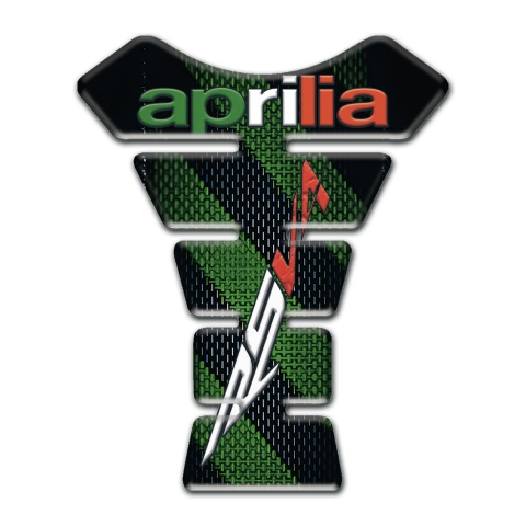 Aprilia Tank Guard Pads RSV4 Model with Green Black Base Decoration 