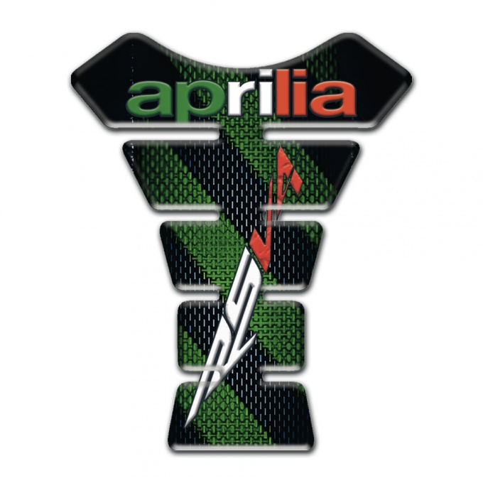 Aprilia Tank Guard Pads RSV4 Model with Green Black Base Decoration 