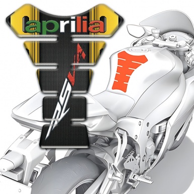 Aprilia  Tank Protector RSV4 Design with Yellow Black Decoration 