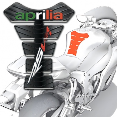 Aprilia Tank Guard Pads RSV4 Design with Rubber Effect 