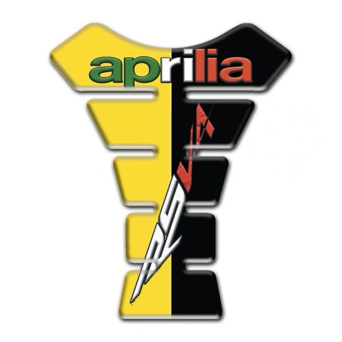 Aprilia Tank Protector Yellow Black Halves Design RSV4 Style 