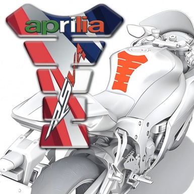 Aprilia Tank Fuse Multicolored Patterns RSV4 Logo 