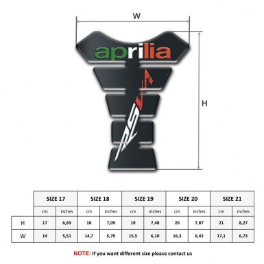 Aprilia Tank Fuse Graphite Effect RSV4 Model 