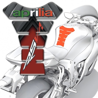 Aprilia Tank Fuse Gray Red Print RSV4 Moodel 