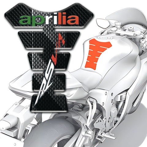 Aprilia Tank Guard Pads Black Gray Decoration RSV4 Model 