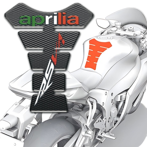 Aprilia Tank Protector Motorcycle Gray Decoration Model RSV4 Logo Type 