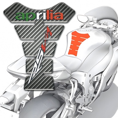 Aprilia Tank Guard Pads Classic Carbon Design RSV4 Type 