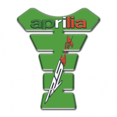 Aprilia Tank Guard Pads Green Model RSV4 Logo 