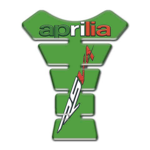 Aprilia Tank Guard Pads Green Model RSV4 Logo 