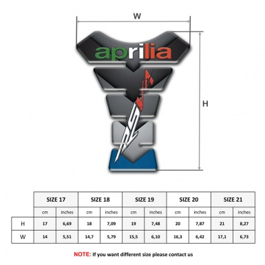 Aprilia Tank Fuse V Shape Details Decoration RSV4 Model 