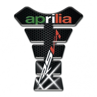 Aprilia Tank Pad Motorbike Crossed White Lights RSV 4 Model 
