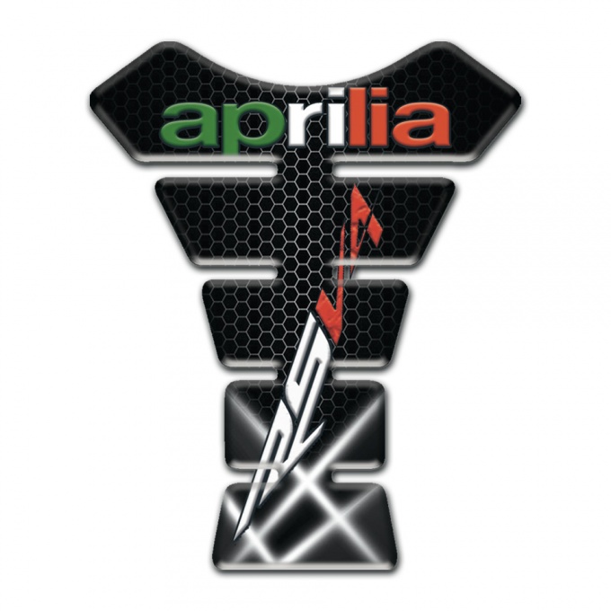Aprilia Tank Pad Motorbike Crossed White Lights RSV 4 Model 