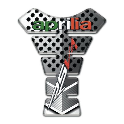 Aprilia Tank Guard Pads Perforated Design RSV4 Logo 