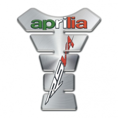 Aprilia Tank Pad Motorbike Silver Model with RSV4 Logo 