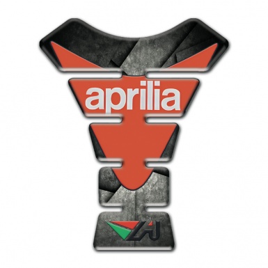 Aprilia Tank Pad Motorbike Gray Black Base Modern Logo Style 