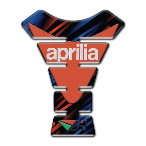 Aprilia Tank Protector Red Blue Patterns Modern Logo 