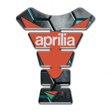 Aprilia Tank Guard Pads Gray Figures Base Modern Logo 