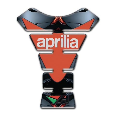 Aprilia Tank Pad Motorbike Gray Torn Effect Modern Logo 
