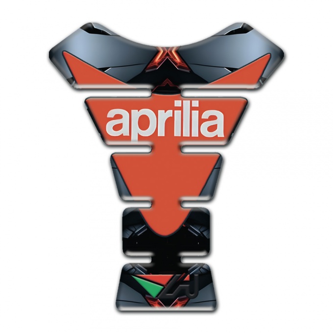 Aprilia Tank Pad Motorbike Gray Torn Effect Modern Logo 