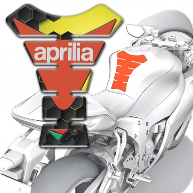 Aprilia Tank Pad Motorbike Stylish Model with Modern Logo 