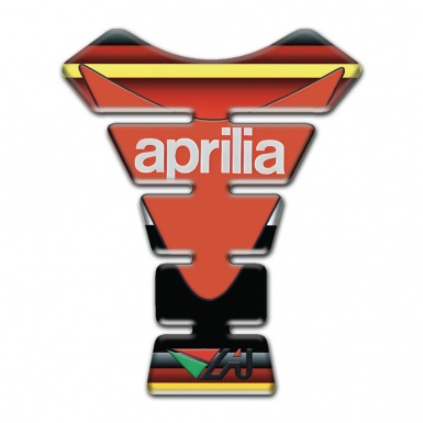 Aprilia Tank Protector Colorful Patterns Base Orange Logo Style 
