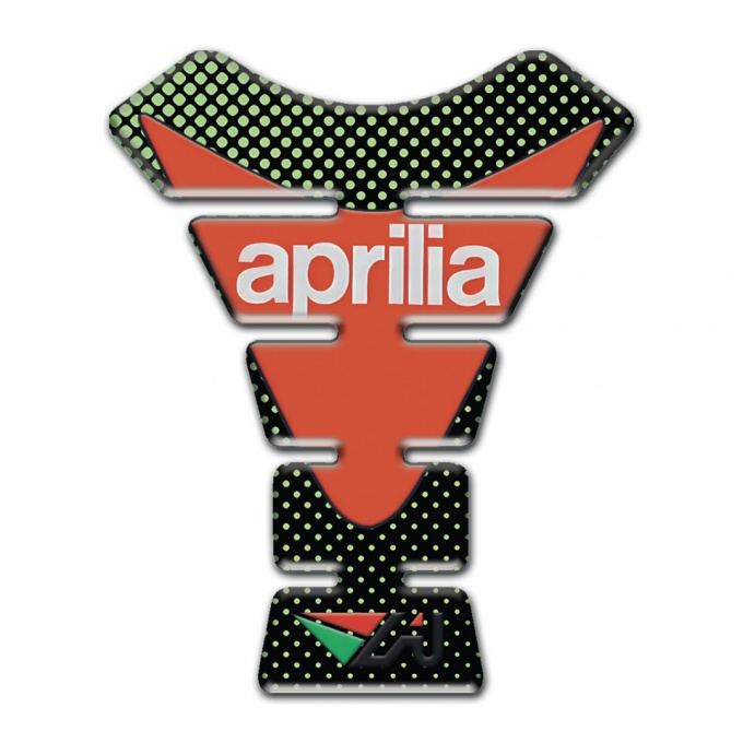 Aprilia Tank Pad Protector Green Dots Design Modern Logo