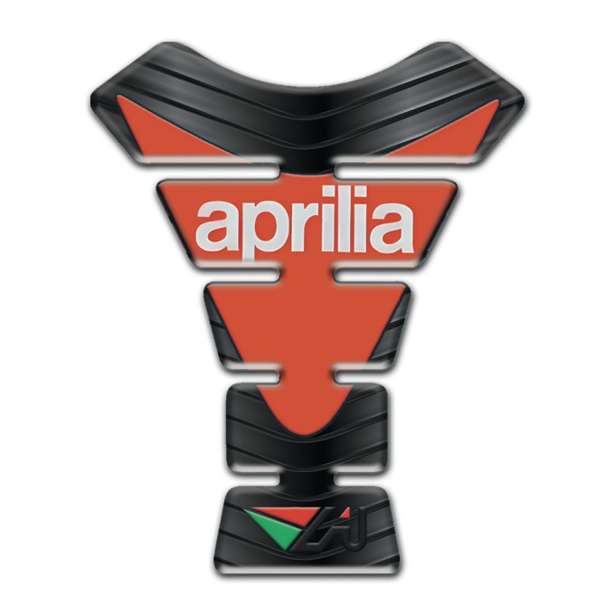 Aprilia Tank Guard Pads Rubber effect Base Modern Logo 