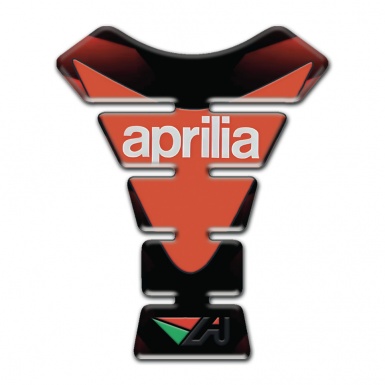 Aprilia Tank Pad Protector Red Black Base Modern Logo 