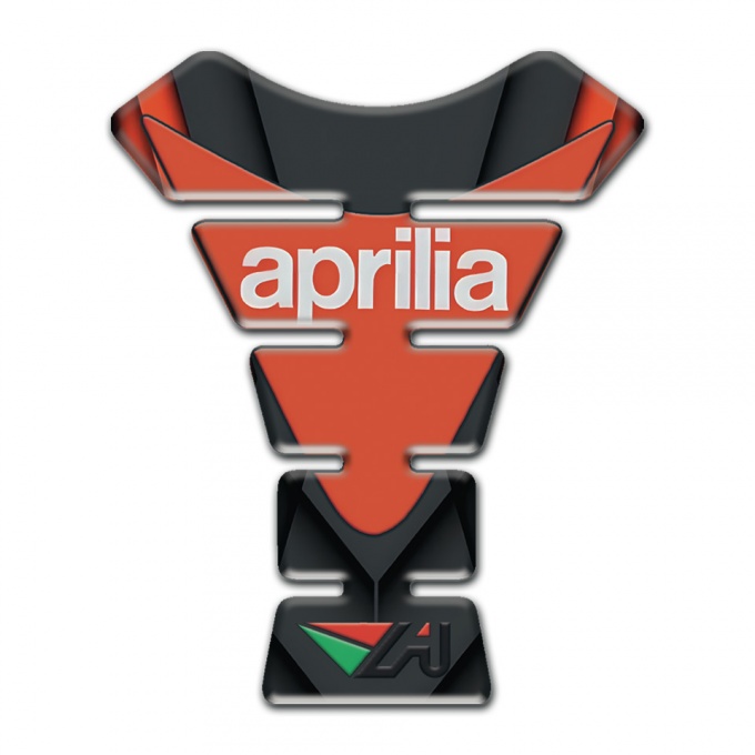 Aprilia Tank Fuse Black Orange Print 