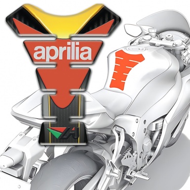 Aprilia Tank Pad Protector Yellow Motive Moodern Logo 