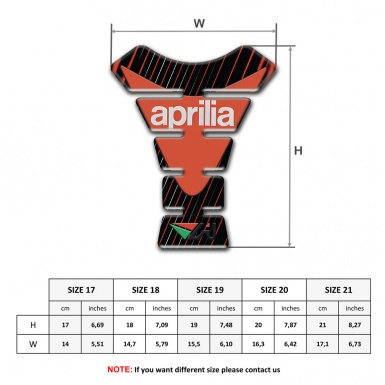 Aprilia Tank Guard Pads Thin Stripes Decoration Edition 