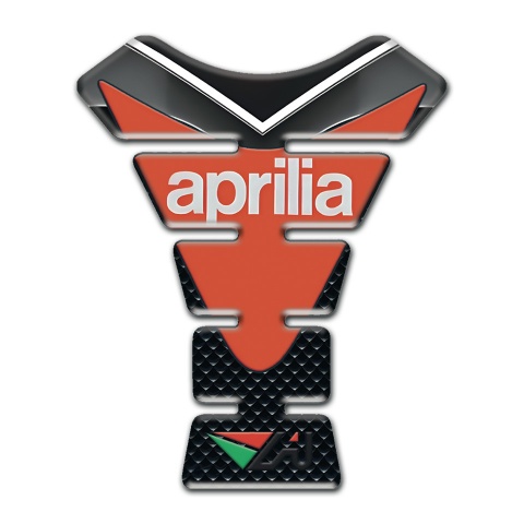 Aprilia Tank Pad Protector Orange Plate Logo 